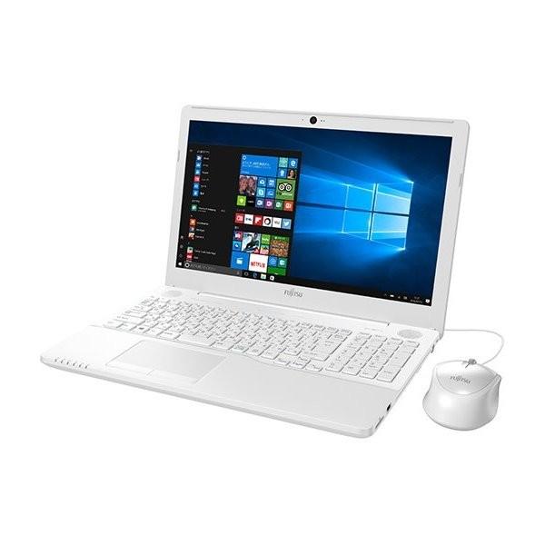 富士通 FUJITSU FMVA42B2W ノートパソコン LIFEBOOK AHシリーズ ベーシック AH42/B2 15.6型ワイド Win10 Office プレミアムホワイト 新品 送料無料 | 富士通