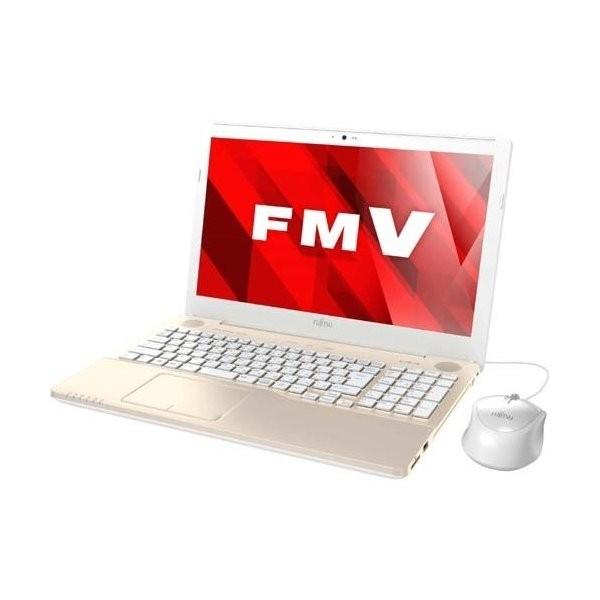 富士通 FUJITSU FMVA42B2G ノートPC LIFEBOOK AHシリーズ AH42/B2 15.6型ワイド HDD 1TB Win10 Office シャンパンゴールド 新品 送料無料 | 富士通