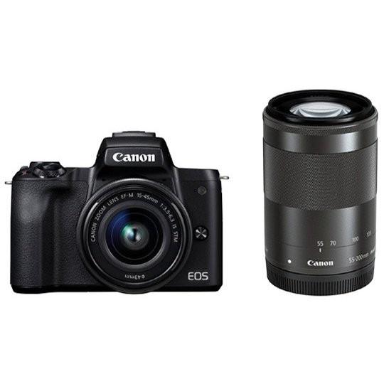 キヤノン CANON EOS Kiss M ダブルズームキット ブラック 新品 送料無料 | EOS