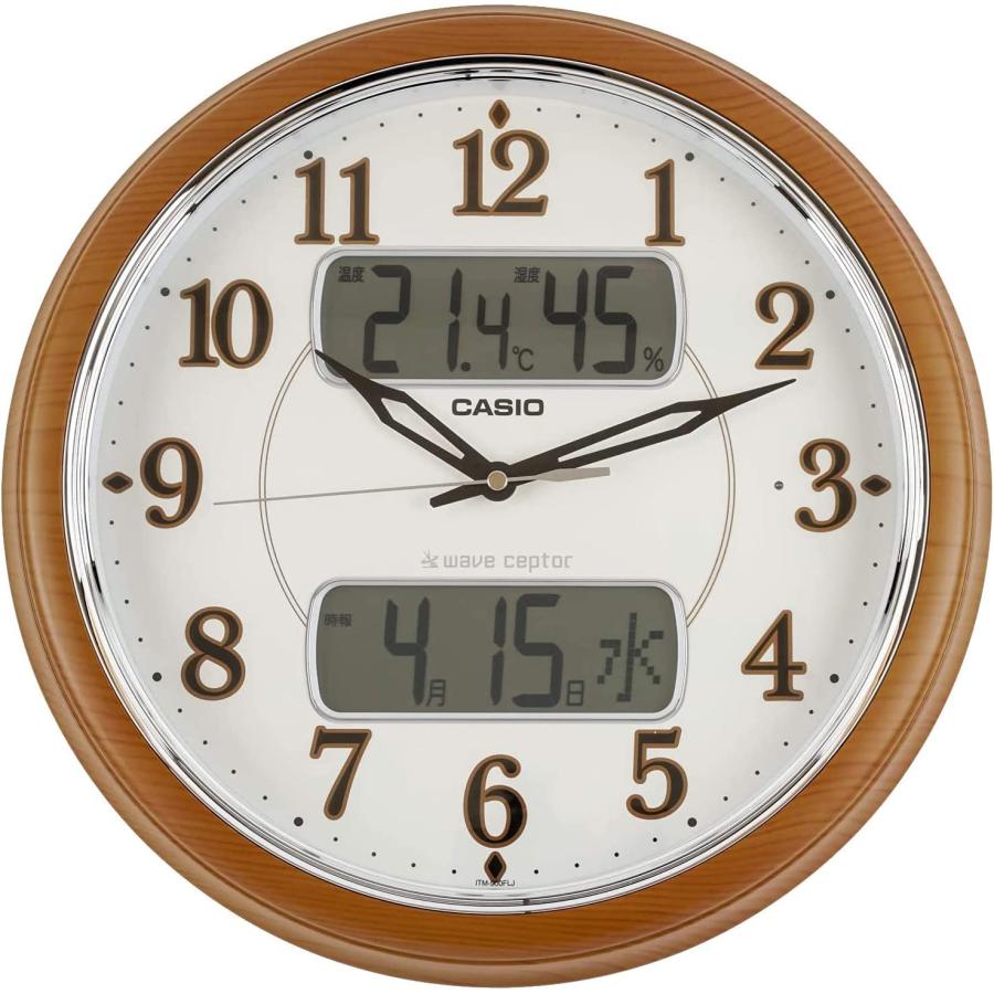 CASIO（カシオ） ITM-900FLJ-5JF 夜見えライト機能搭載電波クロック
