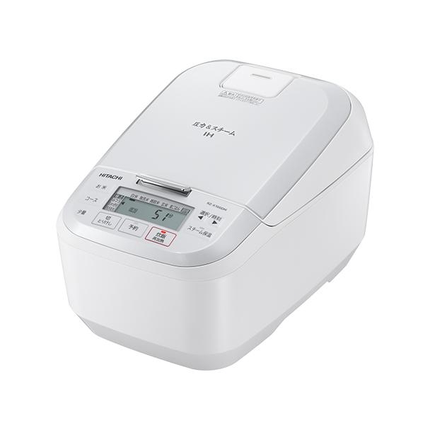 日立 RZ-X100DM W 圧力＆スチーム IH炊飯器 5.5合炊き パール