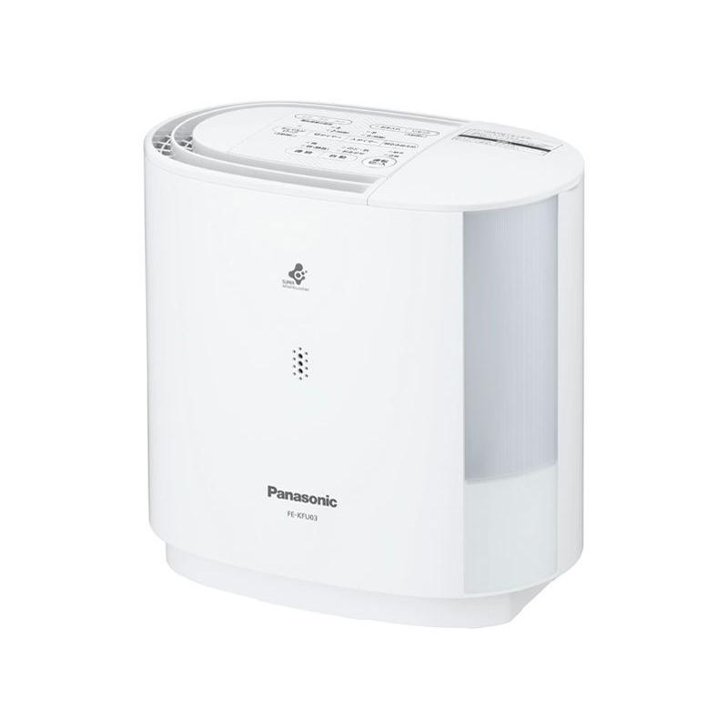 パナソニック FE-KFU03-W ヒーターレス気化式加湿機 プレハブ洋室：8畳 木造和室：5畳 ホワイト 新品 送料無料 | Panasonic