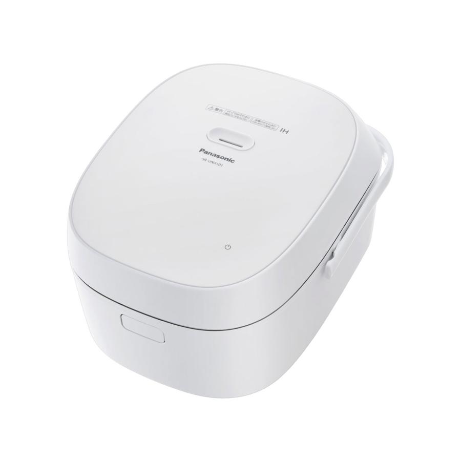 パナソニック SR-UNX101-W IHジャー炊飯器 ライス&クッカー おどり炊き 大火力IH ダイヤモンド竈釜 IoT対応 マイスペック 5.5合炊き ホワイト 新品 送料無料 | おどり炊き