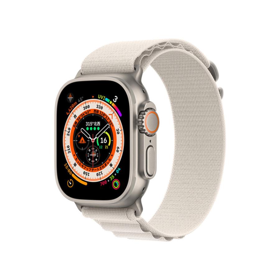 Apple MQFQ3J/A Watch Ultra GPS ＋ Cellularモデル 49mmチタニウムケースとスターライトアルパインループ S 新品 送料無料 | Apple Watch Ultra