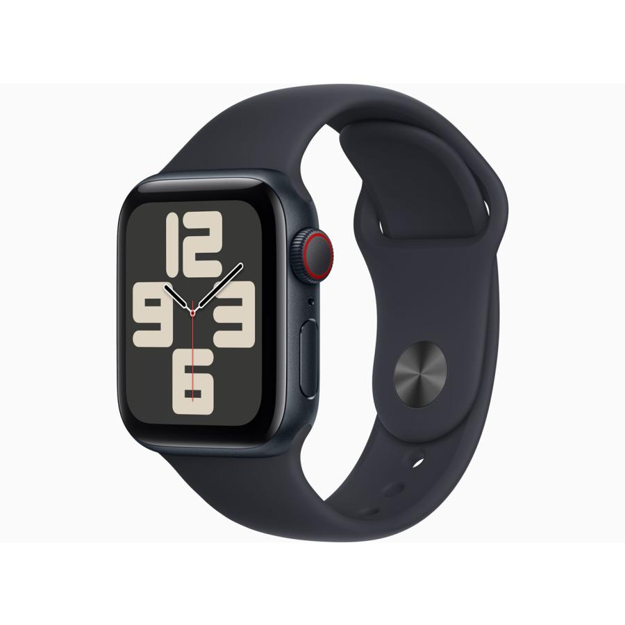 Apple MRG73J/A Apple Watch SE 第2世代 GPS + Cellularモデル 40mm ミッドナイトアルミニウムケースとミッドナイトスポーツバンド S/M 新品 送料無料 | Apple Watch SE（第2世代）