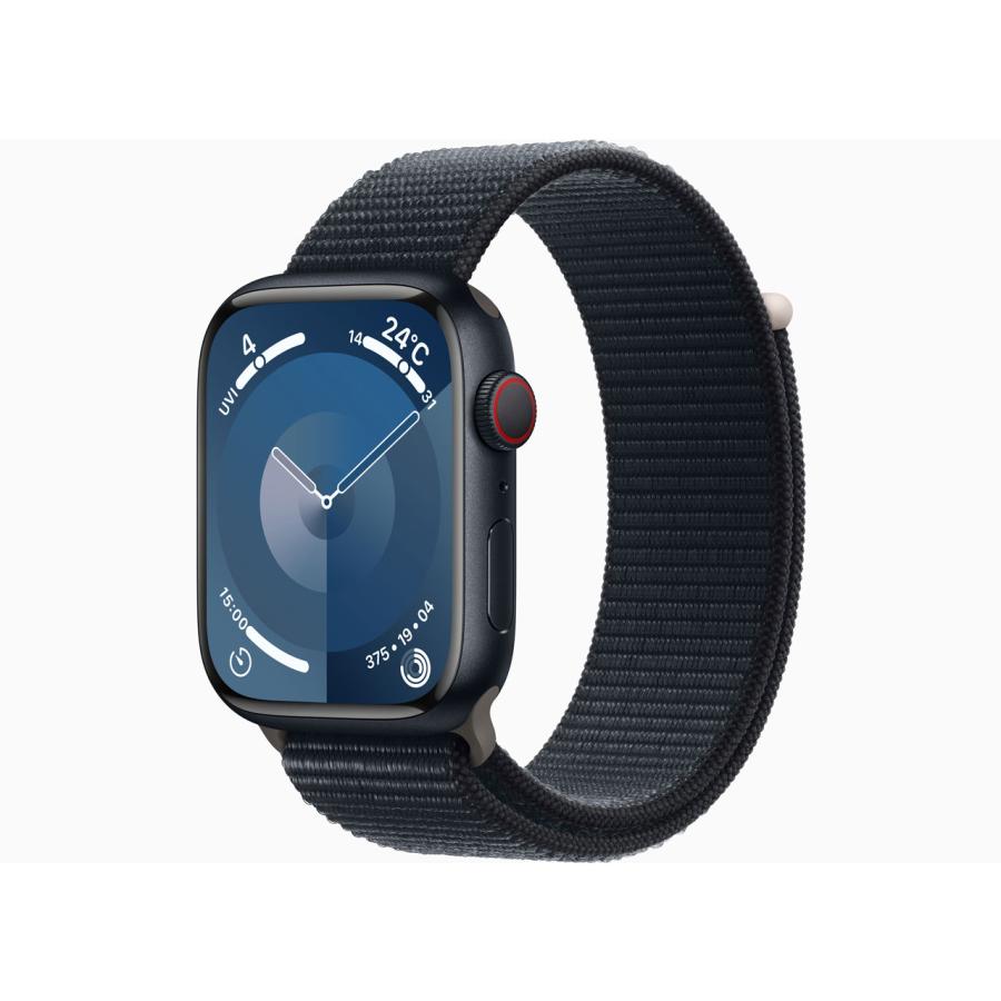 Apple MRMF3J/A Apple Watch Series 9 GPS + Cellularモデル 45mmミッドナイトアルミニウムケースとミッドナイトスポーツループ 新品 送料無料 | Apple Watch Series 9