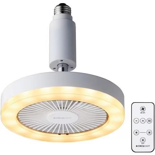 ドウシシャ DSLS61LWH サーキュライト ソケットモデル 電球色 60W相当 E26口金 風量3段階 リモコン付き 新品 送料無料 | DOSHISHA