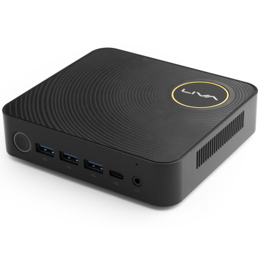 ECS LIVAZ-4/64-W10(N4200)S 小型デスクトップパソコン Windows 10 Home Sモード ファンレス仕様 新品 送料無料 | ECS
