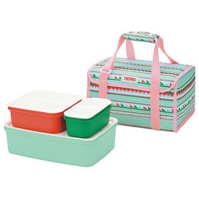 アウトレット サーモス DJF4002-BLBD ファミリーフレッシュランチボックス ブルーボーダー パッケージ色褪せ 新品 送料無料 | THERMOS