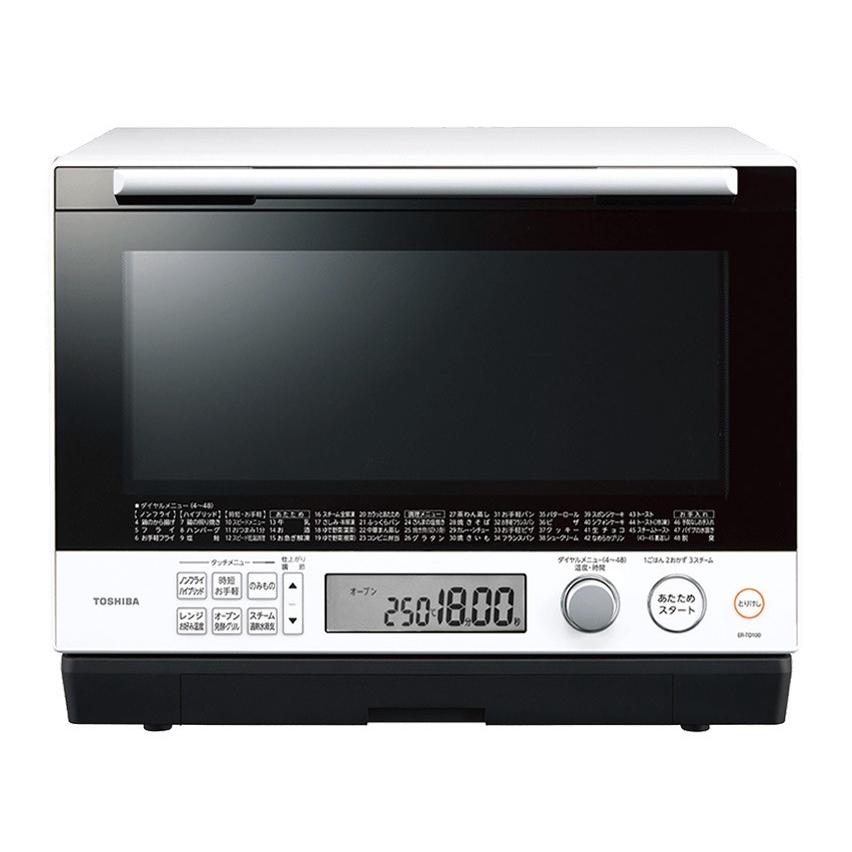 東芝 ER-TD100 W 過熱水蒸気オーブンレンジ 石窯ドーム 30L グランホワイト 新品 送料無料 | TOSHIBA