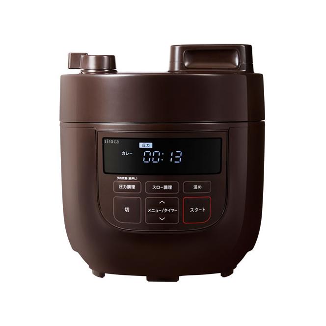 シロカ SP-D131 電気圧力鍋 ブラウン 新品 送料無料 | siroca