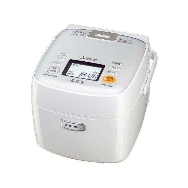 三菱電機 MITSUBISHI IHジャー炊飯器 本炭釜 NJ-SW066-W ピュアホワイト 新品 送料無料 | 本炭釜