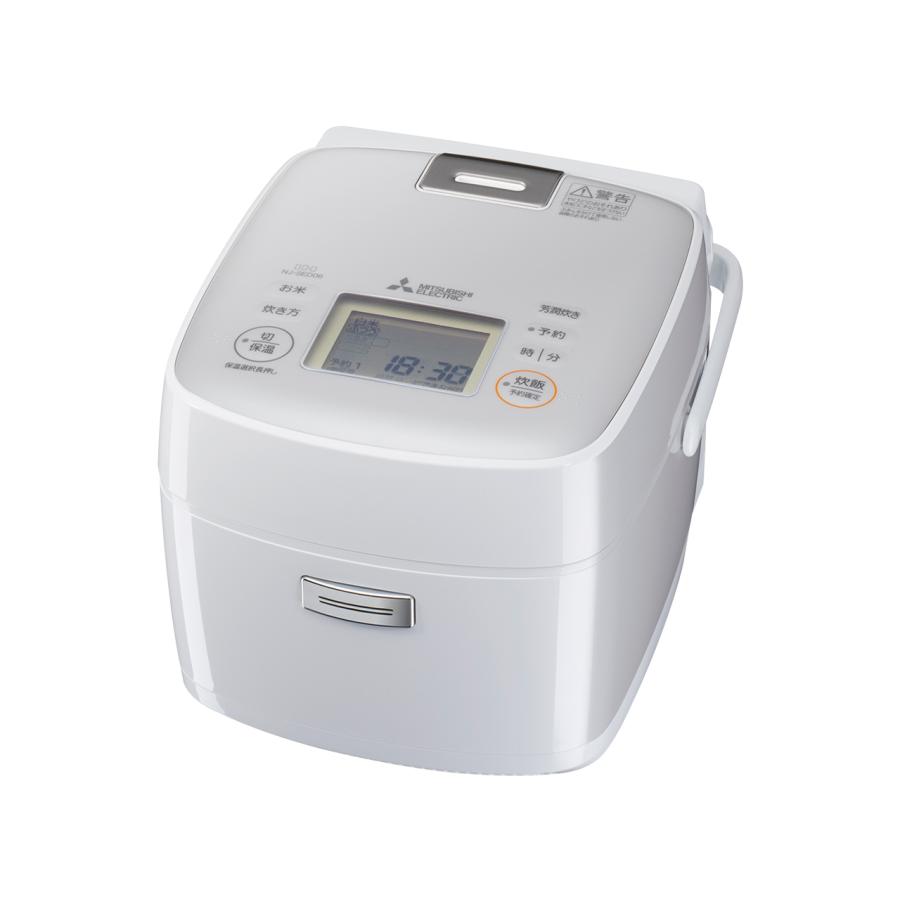 炭炊釜 三菱電機 NJ-SED06-W IHジャー炊飯器 3.5合炊き 備長炭 月白