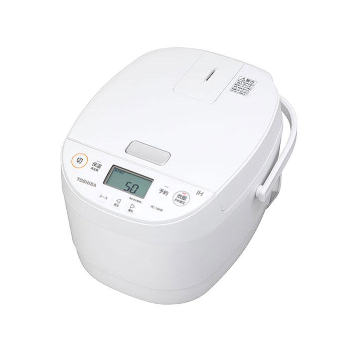 東芝 RC-10HR(W) IH炊飯器 備長炭ダイヤモンド釜 5.5合炊き ホワイト 新品 送料無料 | TOSHIBA
