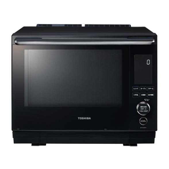 東芝 ER-YD3000(K) 過熱水蒸気オーブンレンジ 石窯ドーム 30L 2段調理対応 グランブラック 新品 送料無料 | TOSHIBA
