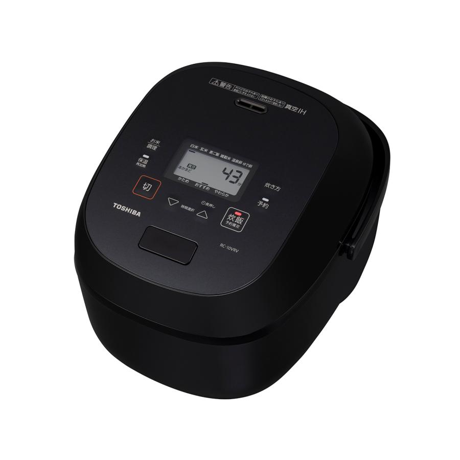 東芝 RC-10VRV(K) 真空IH炊飯器 炎匠炊き 銅かまど丸釜 5.5合炊き グランブラック 新品 送料無料 | 炎匠炊き