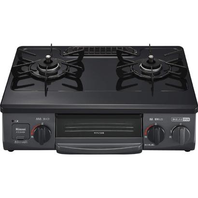 Rinnai グルル付ガズテーブル RTE564BKL Siセンサーコンロ プロパン