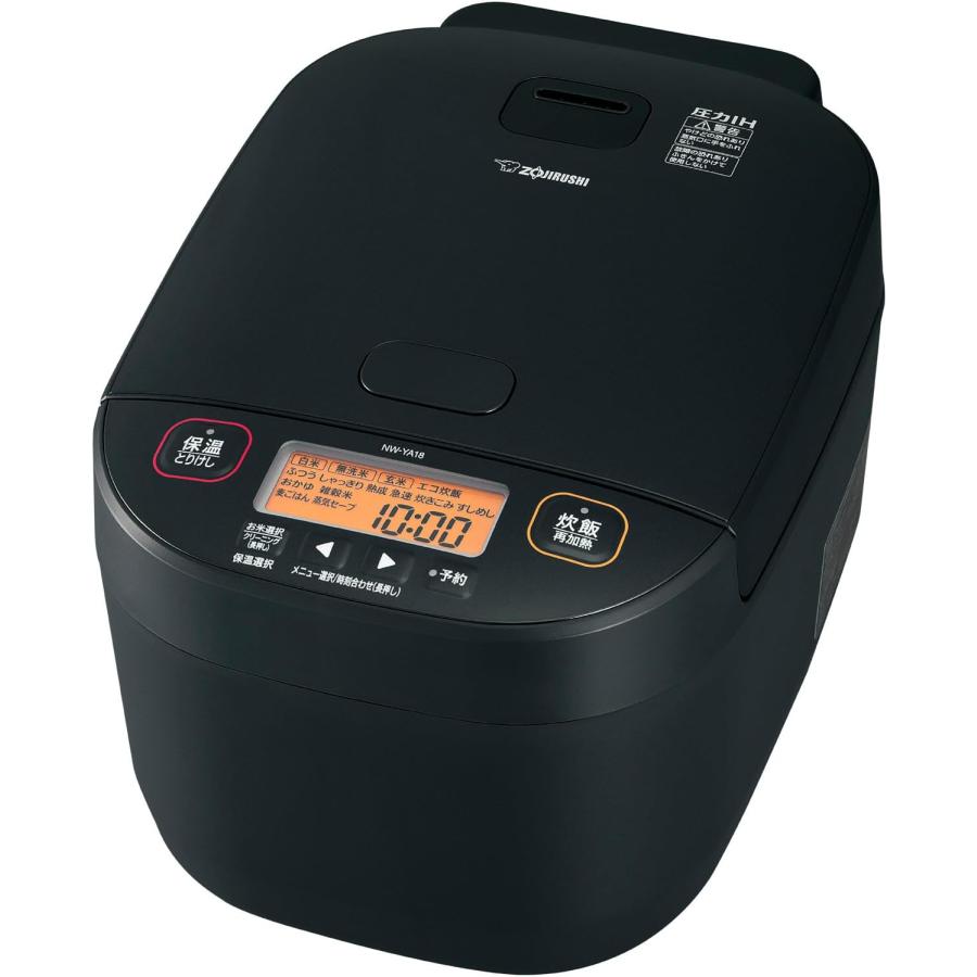 象印（ZOJIRUSHI） NW-YA18-BA 圧力IH炊飯ジャー 1升炊き 豪熱大火力
