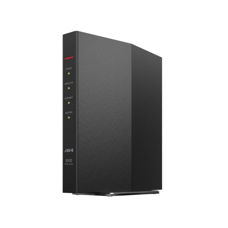 BUFFALO WSR-3000AX4P/DBK Airstation 無線LAN親機 WiFiルーター 11ax/ac/n/a/g/b 2401+573Mbps WiFi6/Ipv6対応 ブラック 新品 送料無料 | AirStation
