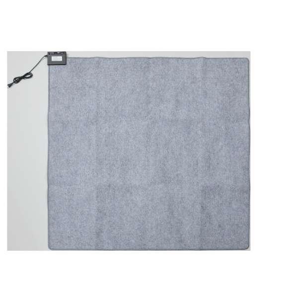 YAMAZEN NUK-202 ホットカーペット 2畳 消臭元 ダニ退治機能 左右暖房面切替 裏面すべり止め加工 176cm×176cm グレー 新品 送料無料 | 山善