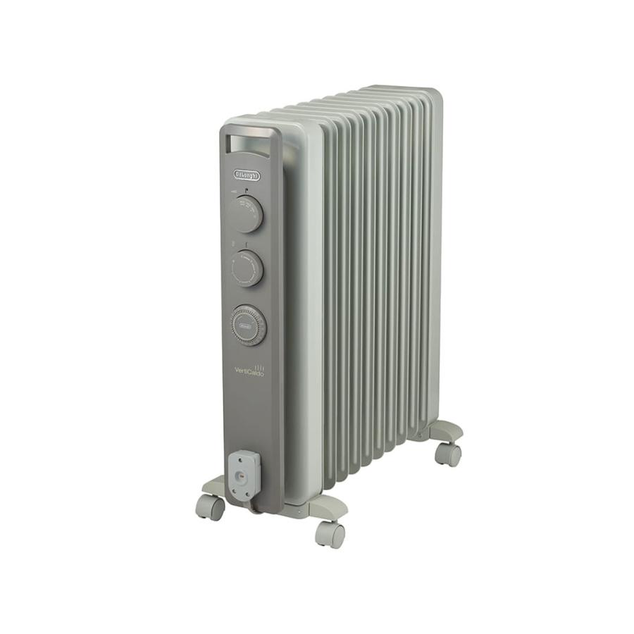 デロンギ RHJ21F1015-LG オイルヒーター ヴェルティカルド 電気ヒーター ゼロ風暖房 静音 乾燥しにくい 10-13畳 ホワイト×ライトグレー 新品 送料無料 | デロンギ
