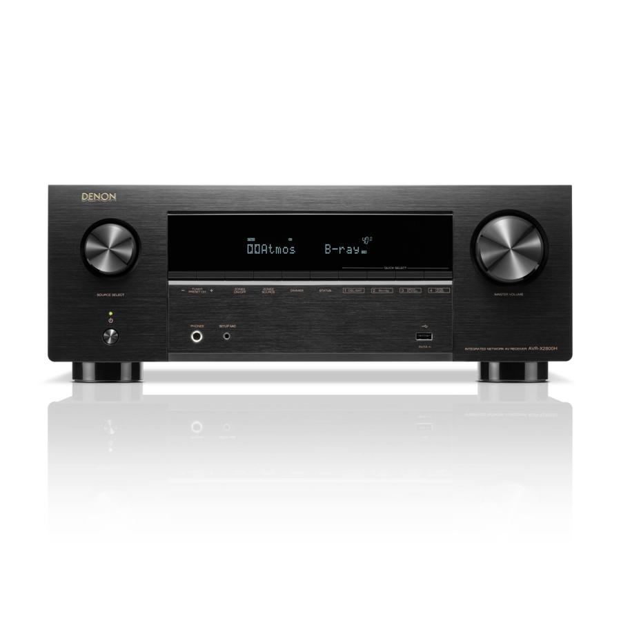 DENON AVR-X2800H 7.2ch AVサラウンドレシーバー AVアンプ 8K Ultra HD HDR10 ブラック 新品 送料無料 | DENON