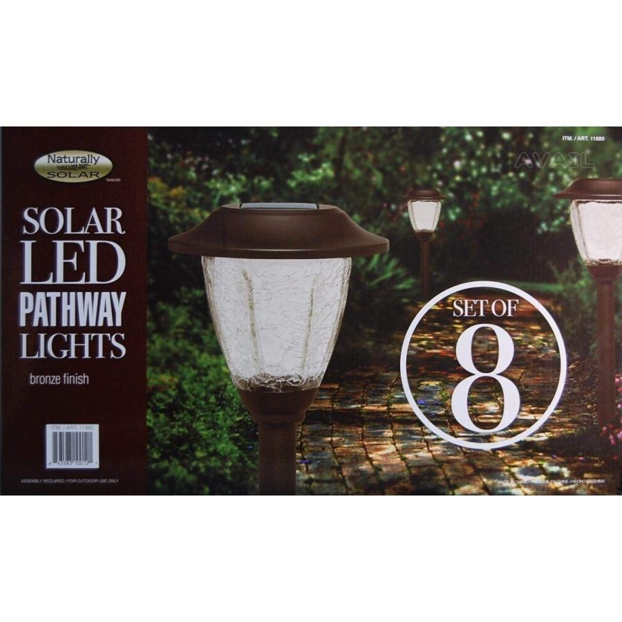 LED ソーラーライト スティック型 8本セット 電源不要 夜間自動点灯 新品 送料無料 | ブランド登録なし | 01