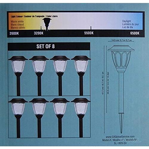 LED ソーラーライト スティック型 8本セット 電源不要 夜間自動点灯 新品 送料無料 | ブランド登録なし | 03