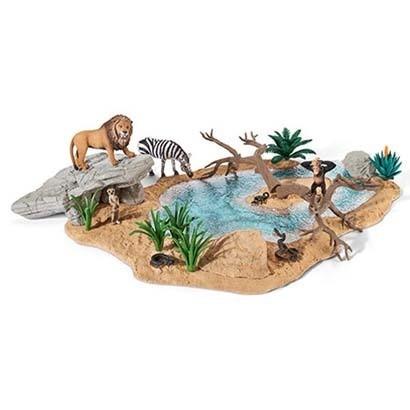 シュライヒ Schleich 42258 動物達の水飲み場セット WILD LIFE 新品 送料無料 | ブランド登録なし