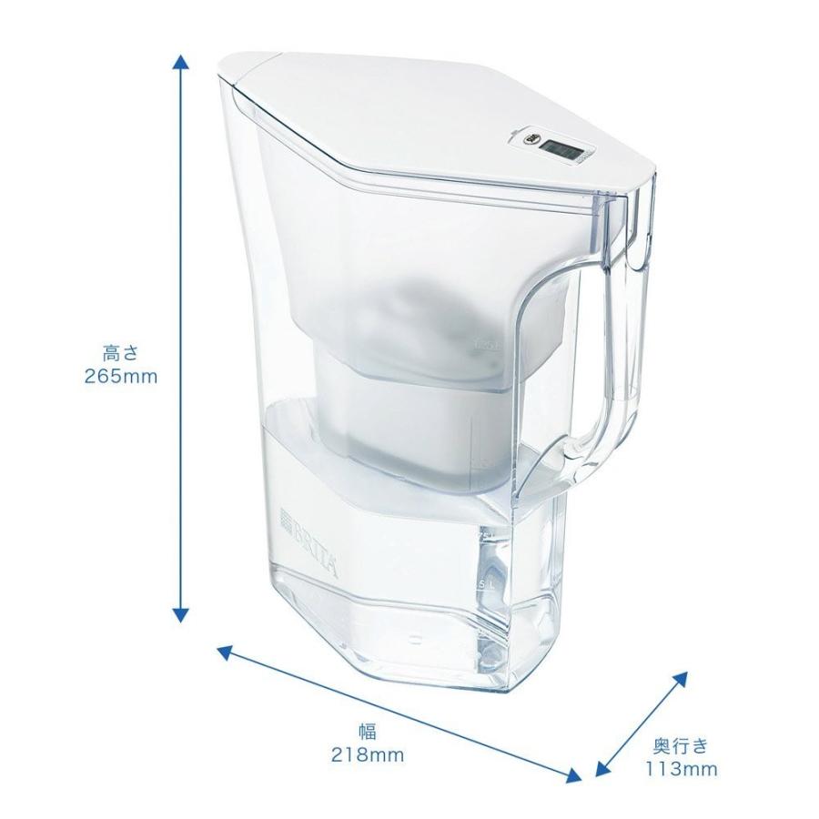 BRITA（ブリタ） BRITA BJNWS ポット型浄水器 ナヴェリア ホワイトメモ