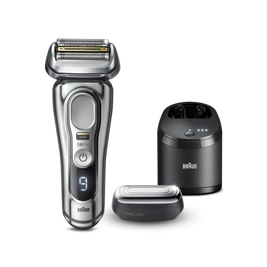 BRAUN メンズシェーバー シリーズ9 Pro 4枚刃 充電式 洗浄システム…