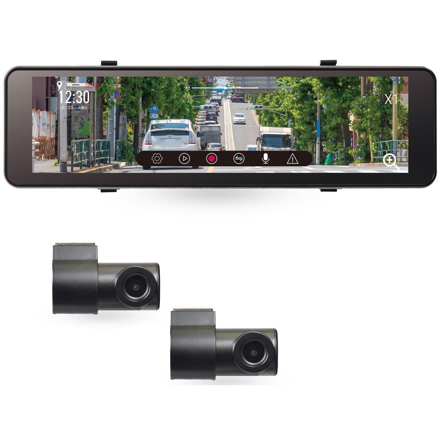 KEIYO AN-R121 デジタルバックミラー ＋ 2カメラドライブレコーダー 新品 送料無料 | 慶洋エンジニアリング