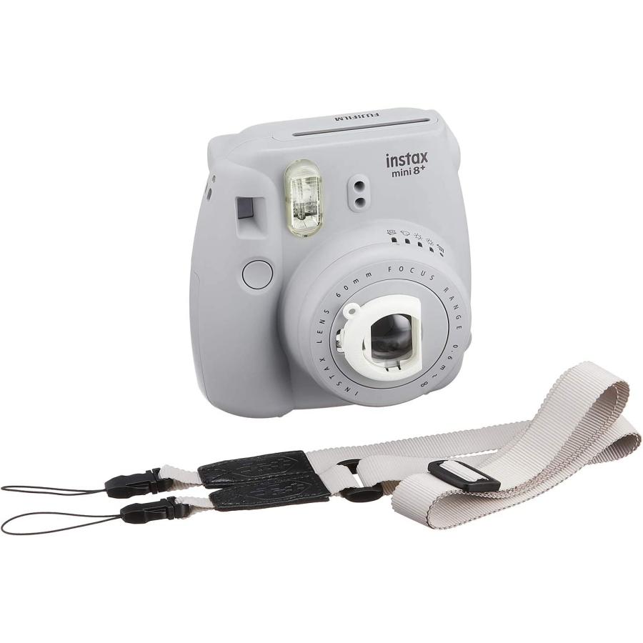 富士フイルム チェキカメラ INS mini 8PLUS SESAMI インスタントカメラ instax mini8 プラス セサミ 純正ショルダーストラップ付 新品 送料無料 | チェキ