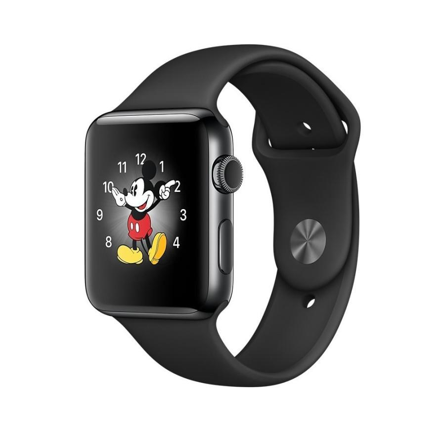 アップル Apple Watch Series 2 42mm MP4E2J/A スペースブラックステンレススチールケース/ブラックスポーツバンド 新品 送料無料 | Apple