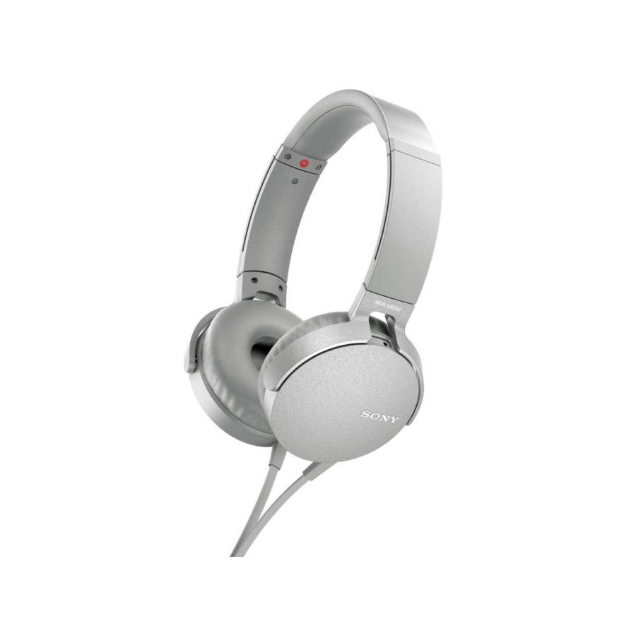 ソニー MDR-XB550AP W ステレオヘッドホン グレイッシュホワイト 新品 送料無料 | SONY