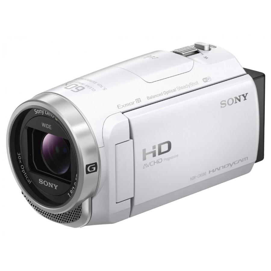 ソニー SONY HDR-CX680 W デジタルビデオカメラ Handycam ホワイト 新品 送料無料｜eightloop