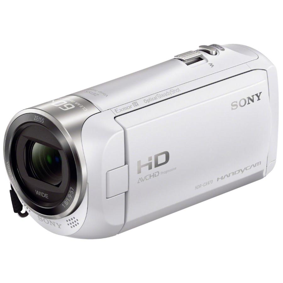 ソニー SONY HDR-CX470 W デジタルHDビデオカメラレコーダー