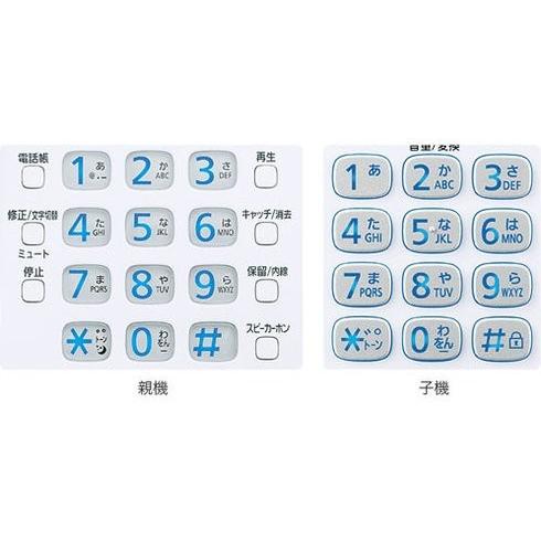 パナソニック Panasonic VE-GDW54DW-W デジタルコードレス電話機 RU・RU・RU 子機2台付き ホワイト 新品 送料無料 | Panasonic | 03