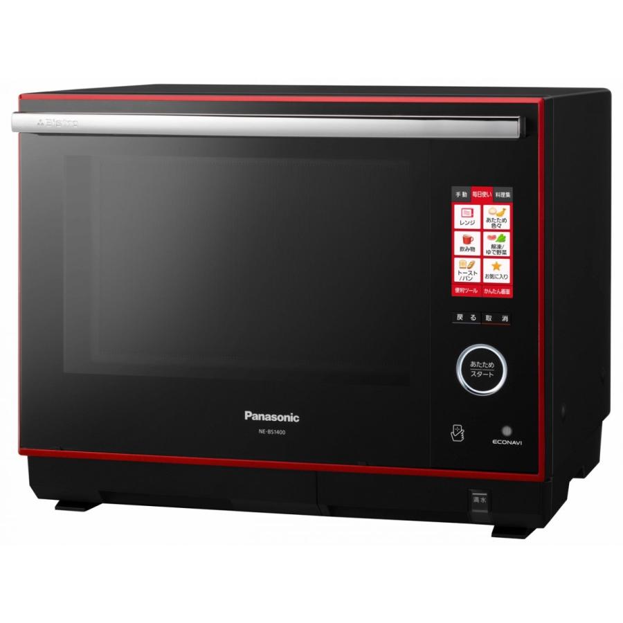 パナソニック Panasonic NE-BS1400-RK スチームオーブンレンジ Bistro 30L ルージュブラック 新品 送料無料 | Panasonic | 01