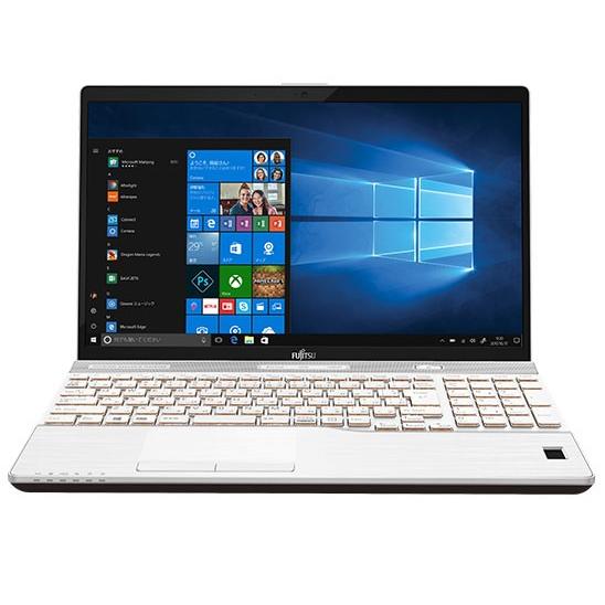 富士通 FUJITSU FMVA77B3W LIFEBOOK AHシリーズ 15.6型ワイド Corei7-8550U メモリ 8GB SSD 128GB HDD 1TB Windows 10 プレミアムホワイト 新品 送料無料 | FMV | 01