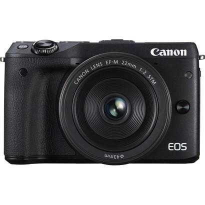 キヤノン Canon EOS M3 ダブルレンズキット ブラック ボディ 交換レンズEF-M 18-55mm F3.5-5.6 IS STM+EF-M 22mm F2 STM 新品 送料無料 | キヤノン | 01