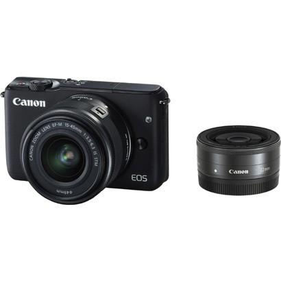 キヤノン CANON EOS M10 ダブルレンズキット ブラック ボディ ブラック＋交換レンズ 新品 送料無料 | EOS