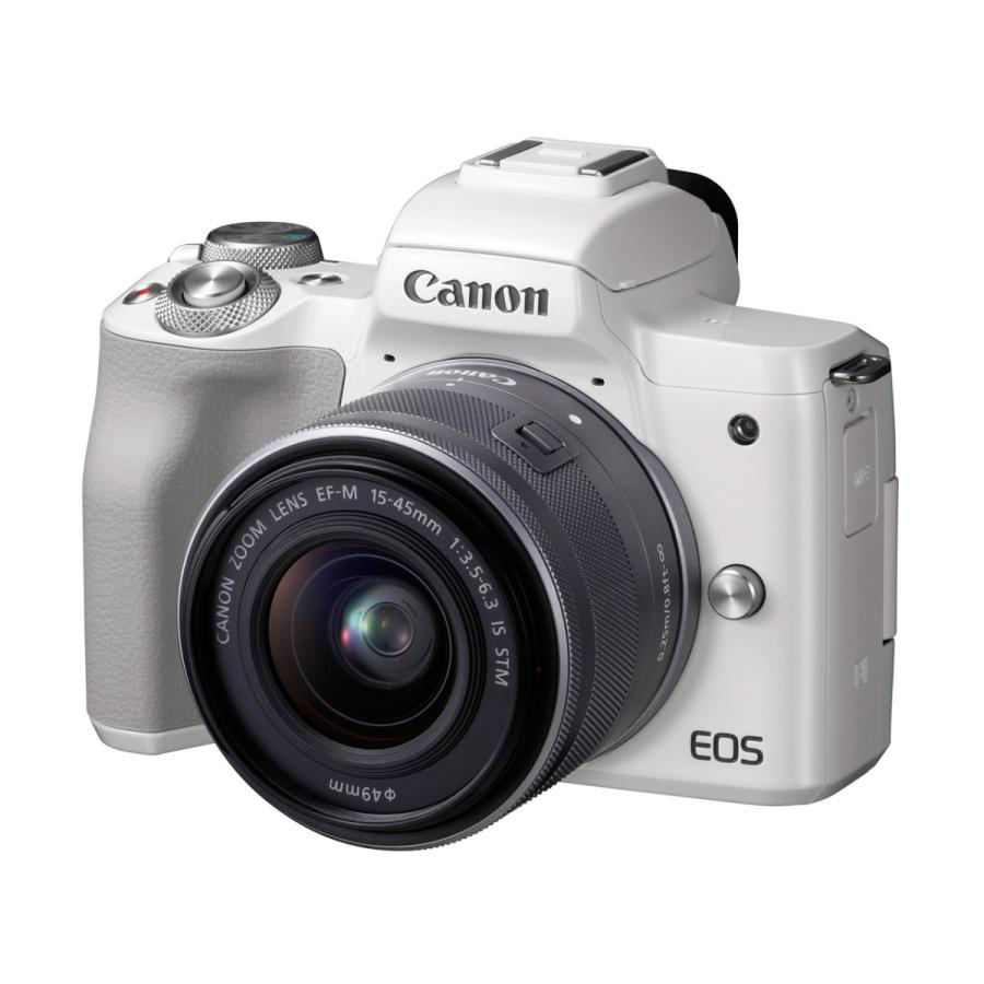キヤノン EOS Kiss M EF-M15-45 IS STM レンズキット ホワイト 新品 送料無料 | EOS