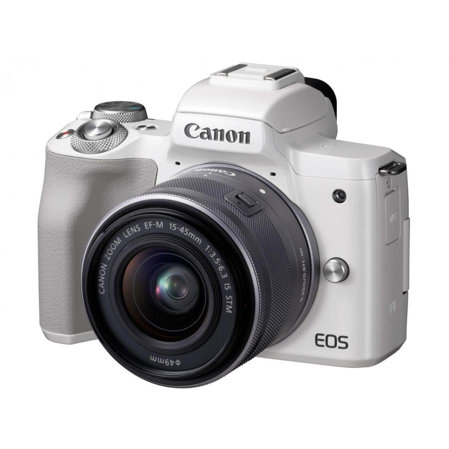 EOS キヤノン CANON Kiss M ダブルズームキット ホワイト 新品