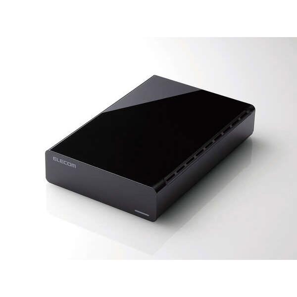 エレコム ELD-HTV060UBK 外付けハードディスク 6TB USB3.2(Gen1)/USB3.1(Gen1)/3.0/2.0 ファンレス テレビ録画対応 ラバーフット付 ブラック 新品 送料無料 | ELECOM