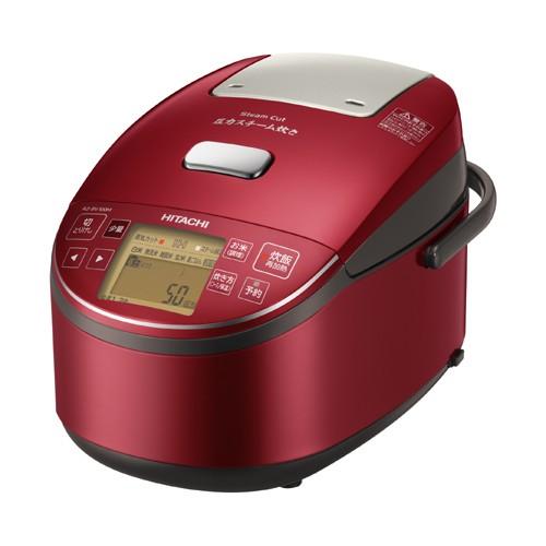 日立 HITACHI RZ-BV180M 圧力スチームIH炊飯器 1升炊き ふっくら御膳 メタリックレッド | 日立