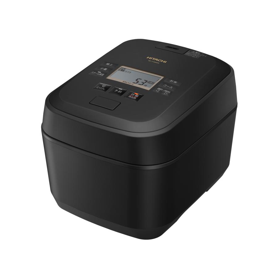 ふっくら御膳 日立 RZ-V100GM K 圧力＆スチームIHジャー炊飯器 5.5合 