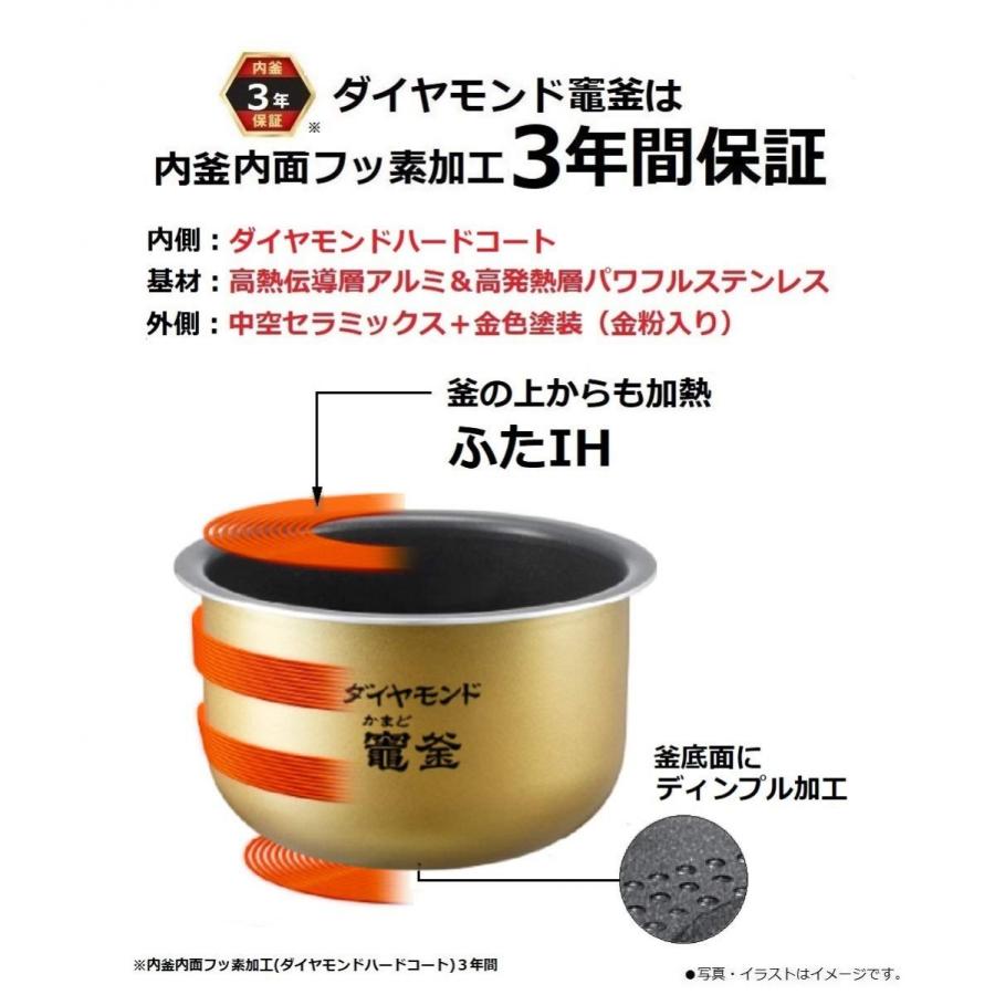パナソニック SR-JW058-KK Wおどり炊き 圧力IH炊飯器 3合炊き シャインブラック 新品 送料無料 | Panasonic | 02