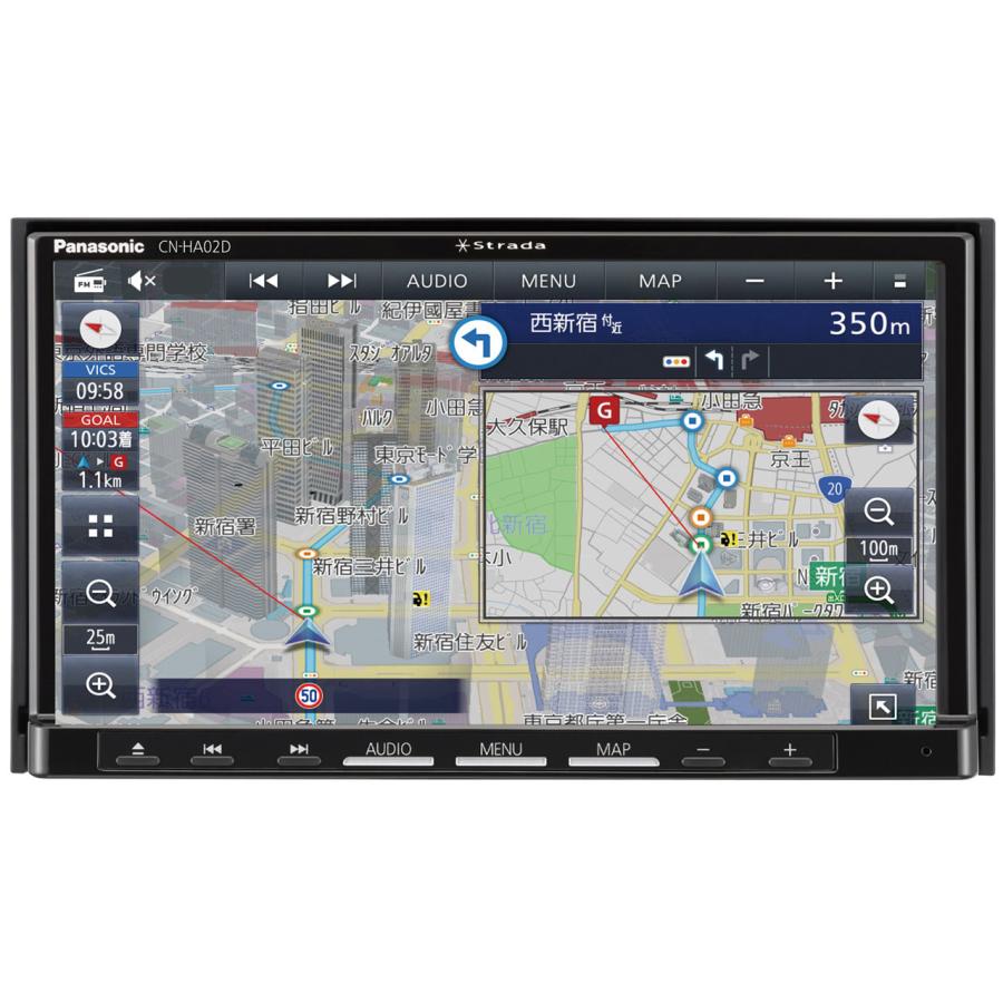 パナソニック CN-HA02D ストラーダ  7V型ワイド フルセグチューナー AV一体型カーナビゲーション 新品 送料無料 | Strada