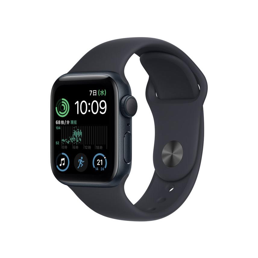 Apple Watch SE 第2世代 GPSモデル MNJT3J/A 40mmミッドナイトアルミニウムケースとミッドナイトスポーツバンド レギュラー 新品 送料無料 | Apple Watch SE（第2世代）